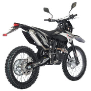 Titan DLX 250cc Gas Dirt Bike Pit Bike Adult Bike,Big 21"/18" Wheels, Zongshen Engine! (Black)