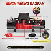 9500 LBS Electric Winch 12V Portable Winches for Trailer ATV