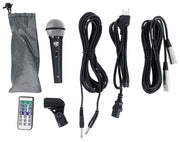 RPG122K 12" Powered PA Speaker Pair with 2 UHF Wireless Mics