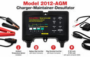 2012-AGM 12V 2Amp Smart Battery Charger, Maintainer & Desulfator for AGM Batteries Only | Automatic Trickle Charger for Odyssey, Optima, Car, Motorcycle, RV, Winter Storage