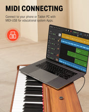 DDP-80 Digital Piano 88 Key Weighted Keyboard+ Piano Bench with Storage