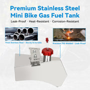Stainless Steel B200R Gas Tank for B200C RB200 Mini Bike