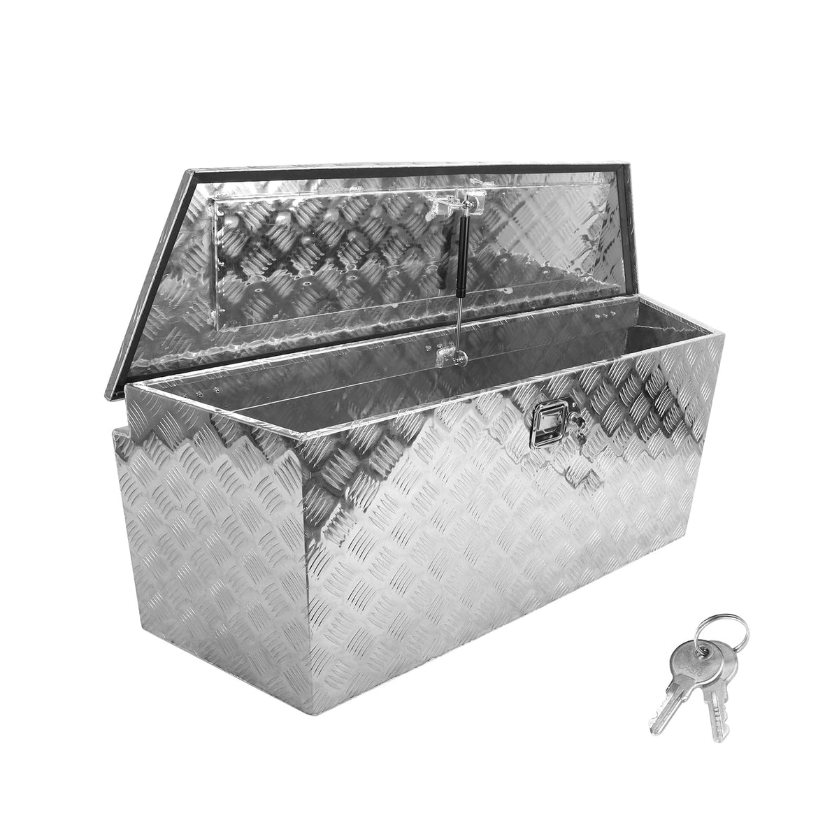 Trailer Tongue Box, Aluminum Tongue Truck Box Tool Chest 49" Inch