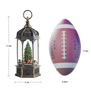 Large Snow Globes,Christmas Snow Globes Lantern, Train Battery-Powered Train with Lights & Sounds, 6H Timer,Christmas Tree Xmas Holiday Decoration Gift