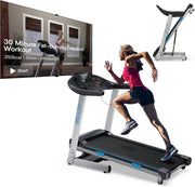 Home Treadmill 400+LB Capacity, 4.0HP Heavy Duty Treadmill Foldable