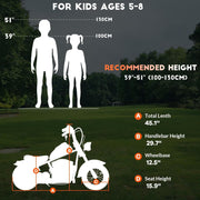 24V 250W Kids Electric Dirt Bike - Electric Motorcycle with 2 Speed Up to 14 MPH, 60 Min Ride Time, LED Light, Off-Road Dirt Bike for Boys & Girls Ages 5-8
