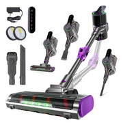 Cordless Vacuum Cleaner for Home,55kpa Anti-Tangle Brush,Foldable