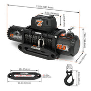 13500 lb 12V Electric Winch IP68 Waterproof for Trailer Truck