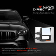 Pair (2) Towing Mirrors with Power Glass