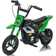 24V 10Ah Electric Dirt Bike, 350W Electric Motorcycle for Kids 6+