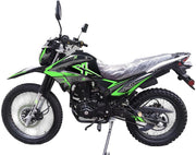 New XHawk Enduro 250cc Dirt Bike Motorcycle EFI Dual Sports Bike Street Bike 6 Speed Enduro Dual Sports Bike Adult Motorcycle Bike 250cc Street Bike (Green Color)
