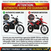 Hawk 250 Dirt Bike Motorcycle Bike Dirt Bike Enduro Bike Motorcycle Bike(Blue)