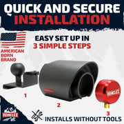2-5/16-Inch Trailer Coupler Lock with Weatherproof Shield