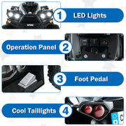 Kids ATV, 12V 4 Wheeler Ride on Toy, Dark Black