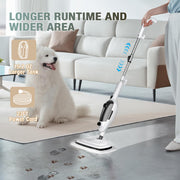 11-in-1 Steam Mop, Powerful Handheld Steam Cleaner for Home with 23FT Cord MultiPurpose Steam Mop with 15.2 OZ Water Tank, 3 Steam Modes for Hardwood Floors, Clothes, Tile, Windows, Carpet