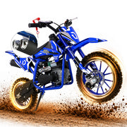 50cc Kids Dirt Bike, 4-Stroke Gas Dirt Bike for Kids 8-14