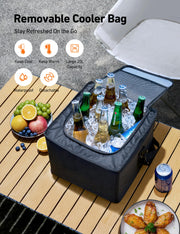 Car Trunk Organizer Storage Portable Collapsible Large Cooler Bag, Foldable Cover, Nylon Handles, PU Bottom and PE Plate Portable Storage Box for SUV, Truck, Pickup
