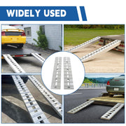 2 Pcs 60 Inch x 12 Inch Aluminum Trailer Ramps