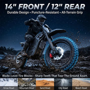 Electric Dirt Bike for Adults & Teens, 4000W Peak Motor, 45 MPH Top Speed