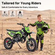 50CC Kids Dirt Bike, Gas Powered Mini Motorcycle