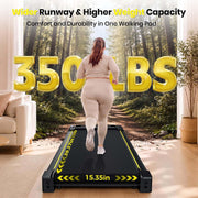 Walking Pad with Incline, 6.2 MPH Walking Pad Treadmill with Double Frame, Easy Read Full Screen LED Display, Low Noise 2.75HP Brushless Drive, Walking Pad Under Desk 350 LBS Weight Capacity