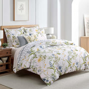 Viviana Reversible King/Cal King Quilt Set (106x92in) with 2 Pillow Shams (36x20in) - Floral - Blush, Green, White - Cotton King Size Quilt Bedding Set - Lightweight, Soft, Pre-Washed