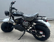 Mini Bike Hurricane 200Pro, ALL NEW ELECTRIC START&LED HEAD LIGHT, WITH FRONT AND REAR BRAKES, 196cc (Black)