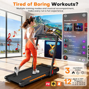 Walking Pad Treadmill for Home - Under Desk Treadmills Mini Portable Walking Running Machine Slim Compact Small Lightweight Motorized Electric Treadmill with Adjustable Speed Remote