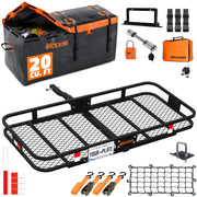 500 Lb Capacity Steel Trailer Hitch Cargo Carrier for 2" Receivers