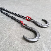 Heavy Duty 42 Tow Rope with J Hooks - 5t Recovery Tow Chain & Towing Bridle, Includes 15 & 4 Alloy Hooks for Off-Road Vehicle Towing 5t