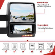 Towing Mirrors Compatible with 2007-2014 F150 Series Pickup