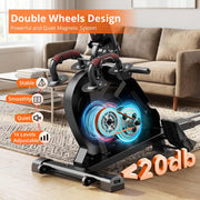 8-Level Foldable Magnetic Rowing Machine, LCD Monitor, Standard Seat, Black, 250 lb Capacity