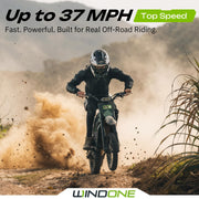 RS5 Electric Dirt Bike for Teens & Adults (13+), Up to 37 MPH