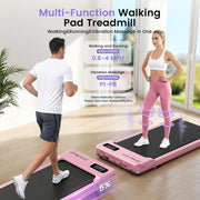 Small Walking Pad with Incline - Under Desk Treadmill with Vibration Plate