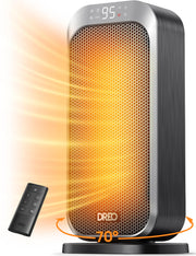 16" Ceramic Tower Space Heater with Remote Control - Beige - 6435