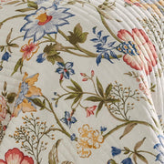 Maileen Quilt Set - King Quilt and Two King Shams - Floral - Bright Multi Color - Quilt (106x92in.) and Shams (20x36in.) - Reversible - Cotton
