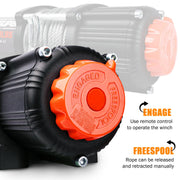 4500 lb Electric Winch Steel Cable 12V IP67 for ATV UTV Trailer SUV