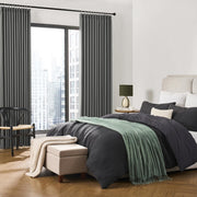 Extra Wide Blackout Curtains 102 Inches Long, Pinch Pleated Curtain for Sliding Door/French Door Room Divider Panels for Living Room 100 Inch Width 100x102 Grey