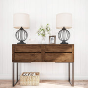Modern Table Lamps, Black, Set of 2, 13” x 26”