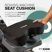 16-Level Dual-Rail Magnetic Rowing Machine, App-Ready Monitor, Wide Seat, Black, 265 lb Capacity