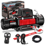 9500 LBS Electric Winch 12V Portable Winches for Trailer ATV