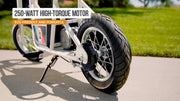 Rambler 12 for Ages 13+ – 24V Electric Minibike with Retro Style, Up to 14 mph, Wide 12" Air- Filled Tires, High-Torque 250-watt Motor, Up to 40 Minutes Ride Time, for Riders up to 170 lbs