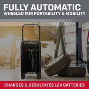 Wheeled 6A Car Battery Charger & Maintainer – SC1364 Automatic Operation, 150A Engine Start, 20A Boost – Restores & Repairs Batteries, For 12V Car, Truck, SUV Batteries