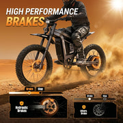 R19 Electric Dirt Bike for Adults,9000W Peak Electric Motorcycle