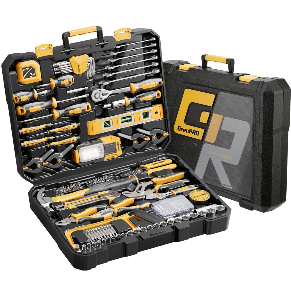 239PCS Tool Set Tool Box Multi Car Mechanic Tool Kit for Home Portable Tool Box, CR-V Steel, Complete Kit, Anti-Drop Slots, Household DIY, Auto Motorcycle, Home Garage for Men & Women