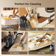 Carpet Cleaner Machine 18Kpa Portable Carpet Cleaner for Cars Couch, 2in1 Water Tank Upholstery Cleaner, Spot Cleaner with Cleaning Tools, 2.4 Liter Set of 1
