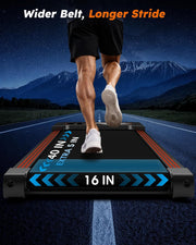 Walking Pad Treadmill with Auto Incline 12%-12Level, Quiet BLDC EvoDrive