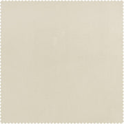 Extra Wide Plush Velvet Blackout Curtains (1 Panel) 100W X 84L, Diva Cream