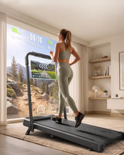 Smart 11% Incline Treadmill, Walking Pad with AI Smart APP