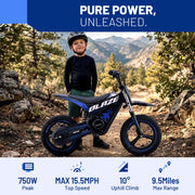 HP01E 36V 750W Peak Electric Dirt Bike Motorcycle for Kids Aged 4-8